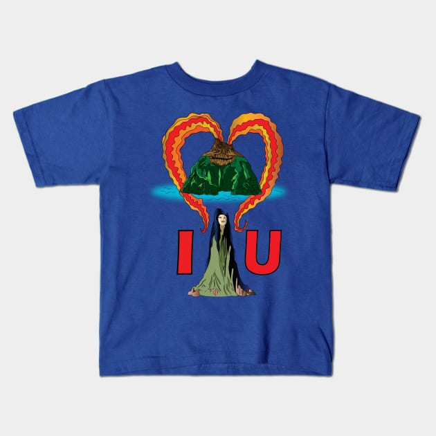 I lava you 3 Kids T-Shirt by kcity58